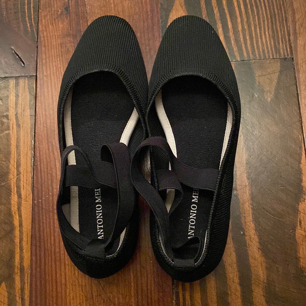 ANTONIO MELANI Brennlee-A Elastic Ankle Flats